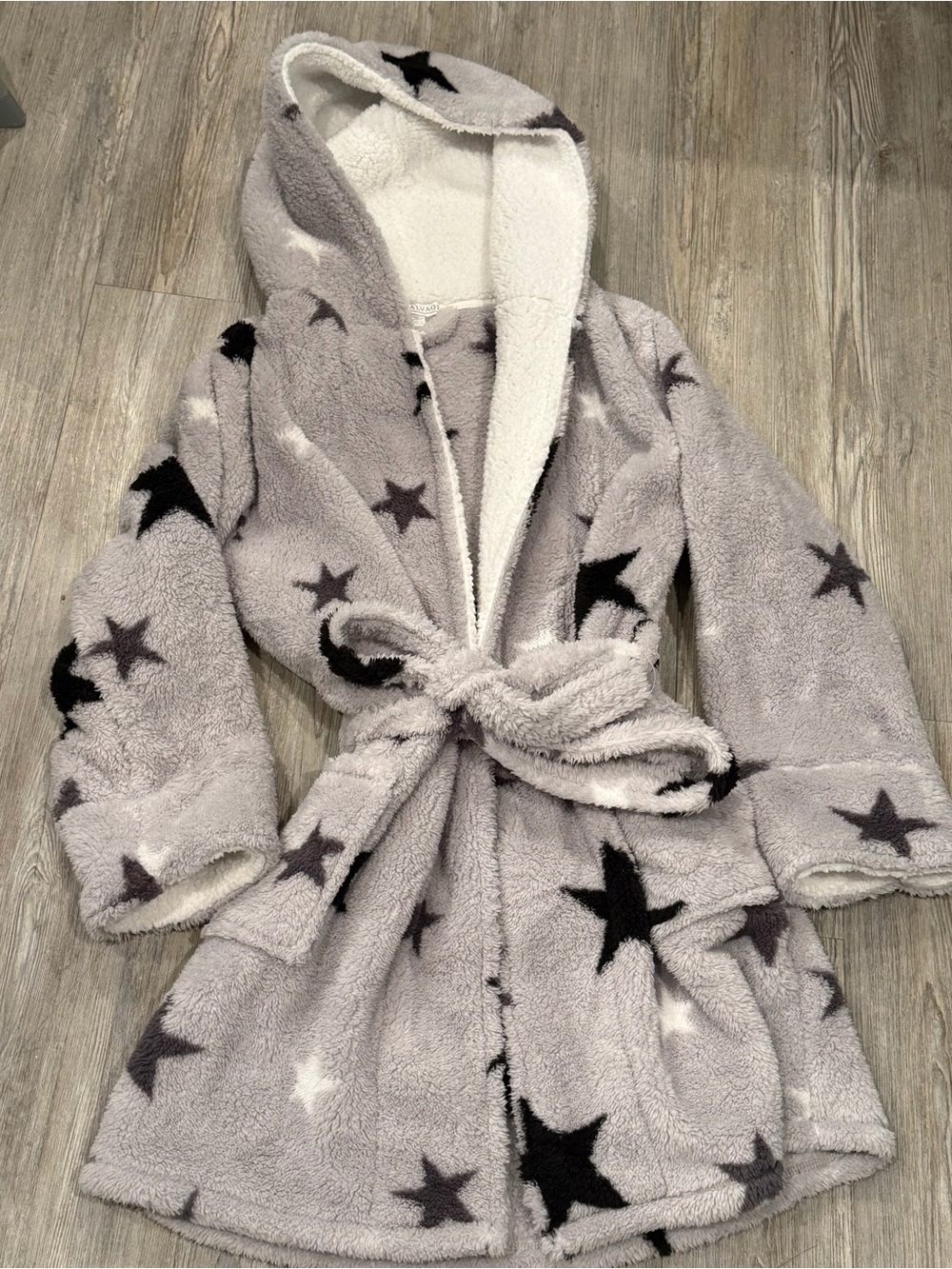 PJ Salvage Grey Hooded Star Robe